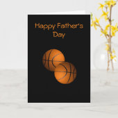 Carte Ballons de basket (Fleur jaune)