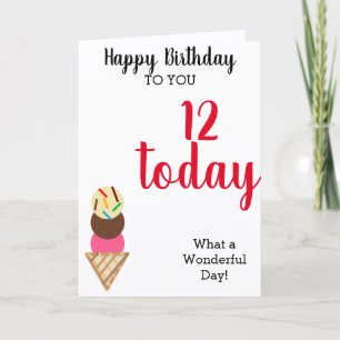 Carte Ballons de crème glacée d'anniversaire Modifier l'