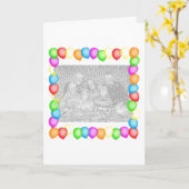 Carte Ballons de Fête (Fleur jaune)