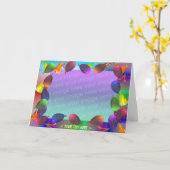 Carte Ballons de fête d'anniversaire et Casquettes (cadr (Fleur jaune)