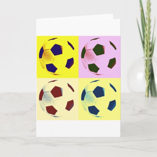 Carte Ballons de football d'art de bruit (Devant)