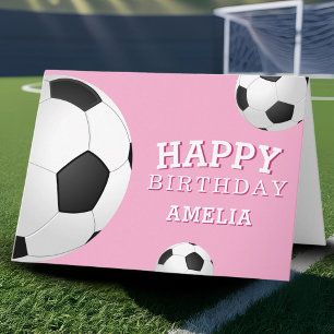 Carte Ballons de Football Sports Joyeux Anniversaire Enf