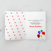 Carte Ballons de glace d'anniversaire Tout âge (Intérieur)