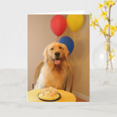 Carte Ballons de joyeux anniversaire (Fleur jaune)