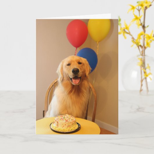 Carte Ballons de joyeux anniversaire (Fleur jaune)