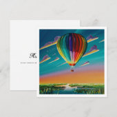 Carte Ballons de montée et de brillance - Mini impressio (Devant / Derrière)