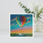 Carte Ballons de montée et de brillance - Mini impressio (Debout devant)