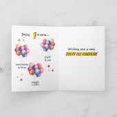 Carte Ballons de vache 1er anniversaire (Intérieur)