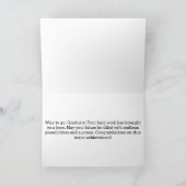 Carte Ballons d'huile d'or Happy Graduation (Intérieur)