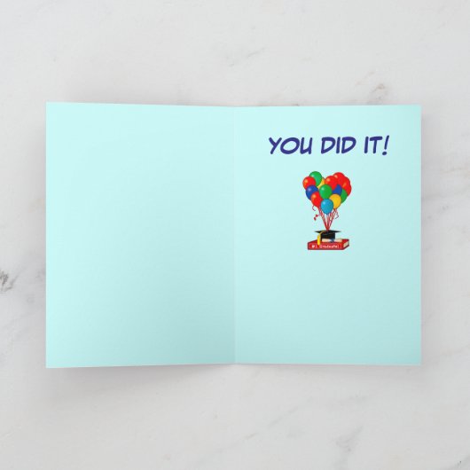 Carte Ballons, Diplôme (Intérieur)