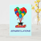 Carte Ballons, Diplôme (Fleur jaune)