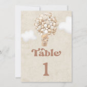 Carte Ballons d'ours en peluche Numéro de tableau (Dos)