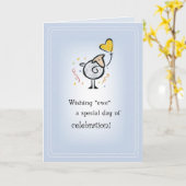 Carte Ballons du coeur du mouton (Fleur jaune)