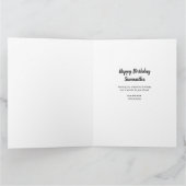 Carte Ballons en or à impression léopard pour 15e annive (Intérieur)