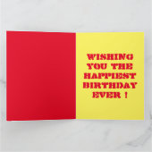 CARTE BALLONS "HEUREUX ANNIVERSAIRE" (Intérieur)