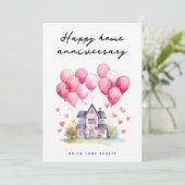 Carte Ballons Maison Happy Accueil Anniversaire Véritabl (Debout devant)