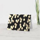 Carte Ballons noir et or 70e anniversaire (Dos)