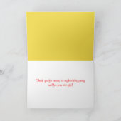 Carte Ballons Pois Merci d'anniversaire (Intérieur)