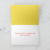 Carte Ballons Pois Merci d'anniversaire (Intérieur)