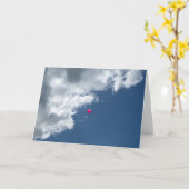 Carte Ballons rouges (Fleur jaune)