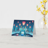 Carte Ballons sur le Toit (Fleur jaune)