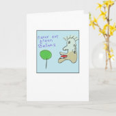 Carte Ballons verts illustrés funky (Fleur jaune)