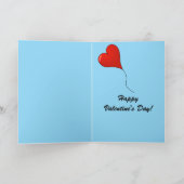 Carte Balloon à air chaud Coeur flottant modifiable Vale (Intérieur)