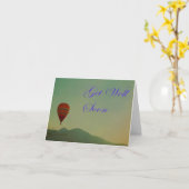 Carte Balloon À Air Chaud Se Bien Bientôt (Fleur jaune)