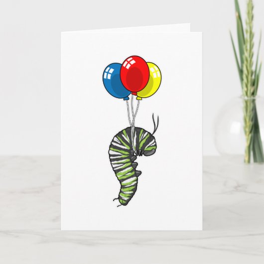 Carte Balloon caterpillar (Devant)