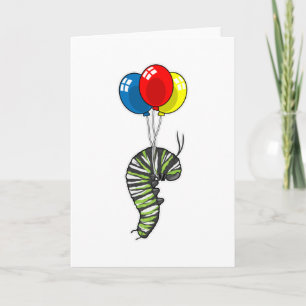 Carte Balloon caterpillar