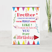 Carte BALLOON drôle coquine oncle frère impoli (Devant)