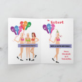 Carte BALLOON drôle coquine oncle frère impoli (Intérieur)