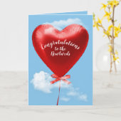 Carte Balloon Mariage de Red Heart (Fleur jaune)