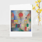 Carte Balloon rouge, Klee (Fleur jaune)