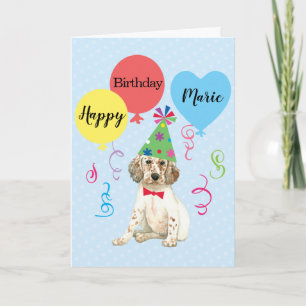 Carte Balloons de fête d'anniversaire Anglais Setcard