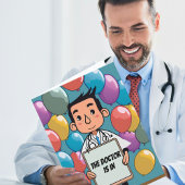 Carte Balloons Drôle Docteur Anniversaire