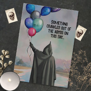 Carte Balloons From the Abyss Gothic Happy Birhtday