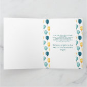 Carte Balloons turquoises Photo Motif (Intérieur)