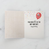 Carte Ballot 9e anniversaire avec Tabby Cat (Intérieur)