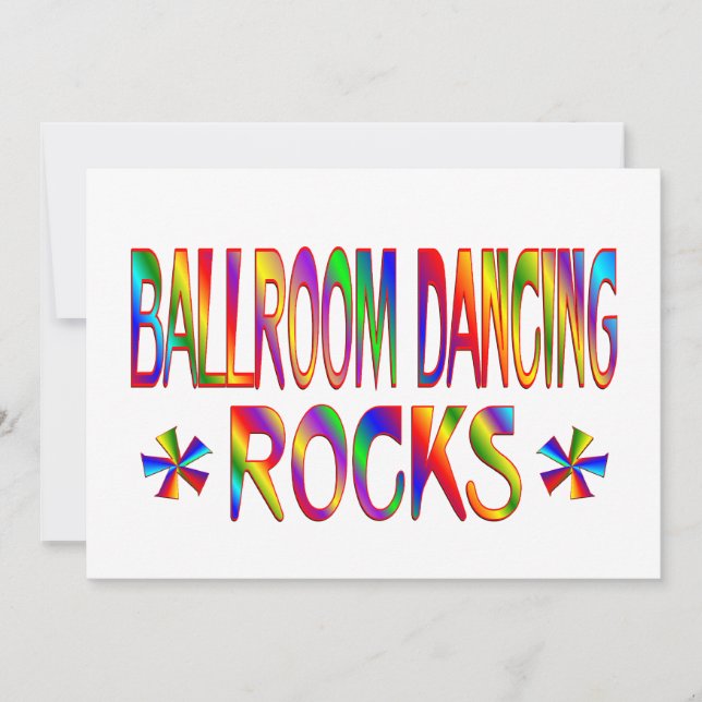 Carte Ballroom Dancing Rocks (Devant)
