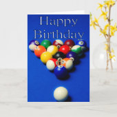 Carte Balls d'anniversaire (Fleur jaune)