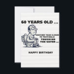 Carte Balls in the Water, Funny 60th Birthday Card pour<br><div class="desc">Balls in the Water, Funny 60th Birthday Card for Him, 60th Card for Dad, For Husband, Grandad, Balls, Men, 60, Rude 60th Card Célébrez sa 60th importante avec une torsion hilarante! Cette drôle de carte d'anniversaire "Balls in the Water" est parfaite pour les papas, les maris, les grands-parents, ou tout...</div>