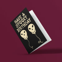 Balons en forme de crâne éffrayant d'anniversaire