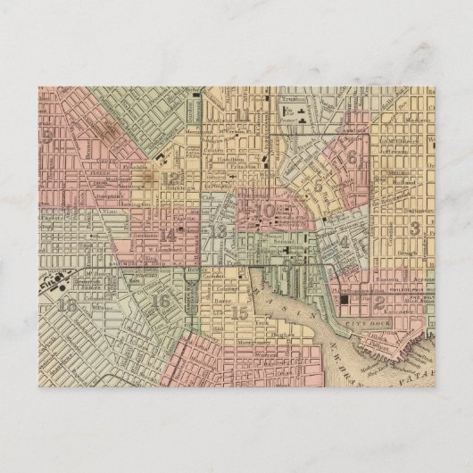 Carte Baltimore par Mitchell (Devant)