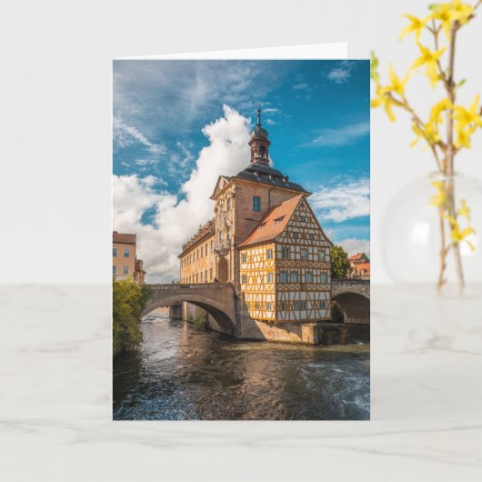 Carte Bamberg Allemagne (Fleur jaune)