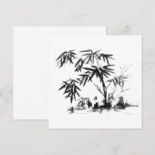 Carte Bambou dans l'eau (Devant / Derrière)