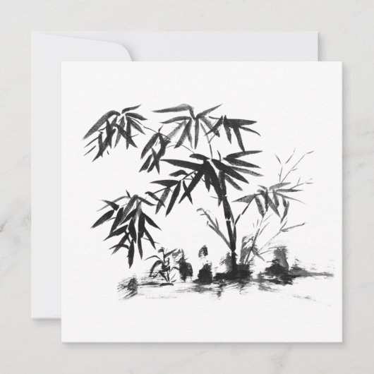 Carte Bambou dans l'eau (Devant)
