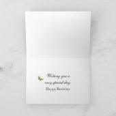 Carte Bambou de vert de joyeux anniversaire (Intérieur)