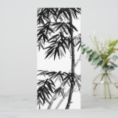 Carte Bambou - vert olive - bw (Debout devant)