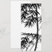 Carte Bambou - vert olive - bw (Devant / Derrière)